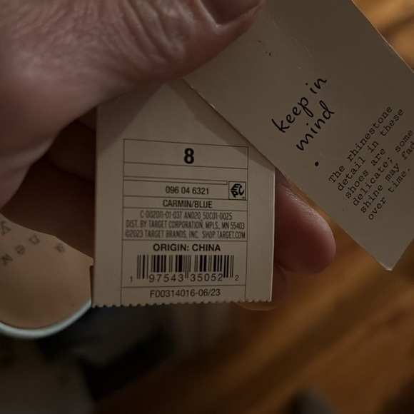 Size 8 a new day - satin blue bow diamond pointed heels - Picture 6 of 6